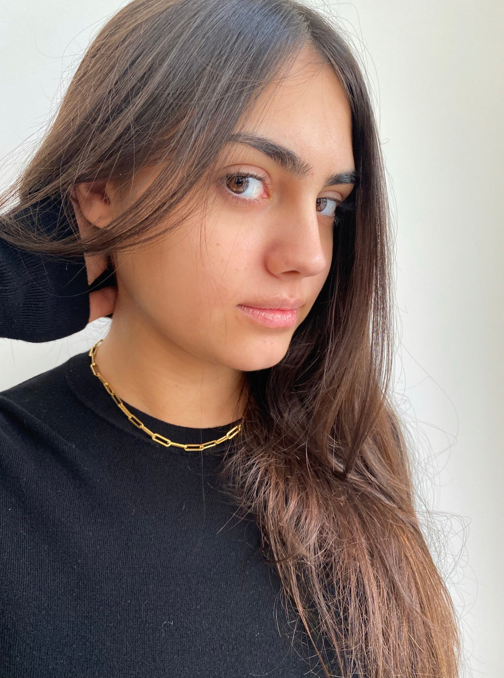 Minimalist Ins-Style Thin Golden-Tone Chain