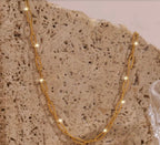 Minimalist Ins-Style Thin Golden-Tone Chain