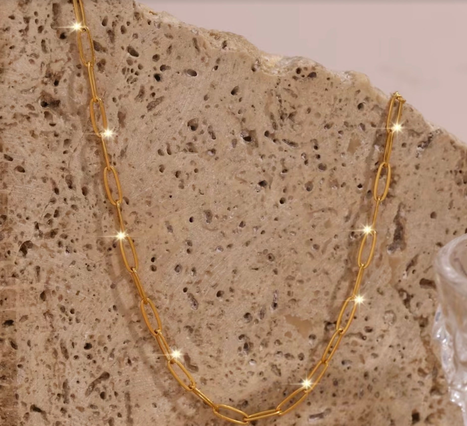 Minimalist Ins-Style Thin Golden-Tone Chain