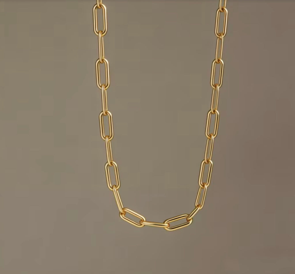 Minimalist Ins-Style Thin Golden-Tone Chain