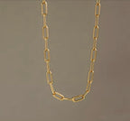 Minimalist Ins-Style Thin Golden-Tone Chain