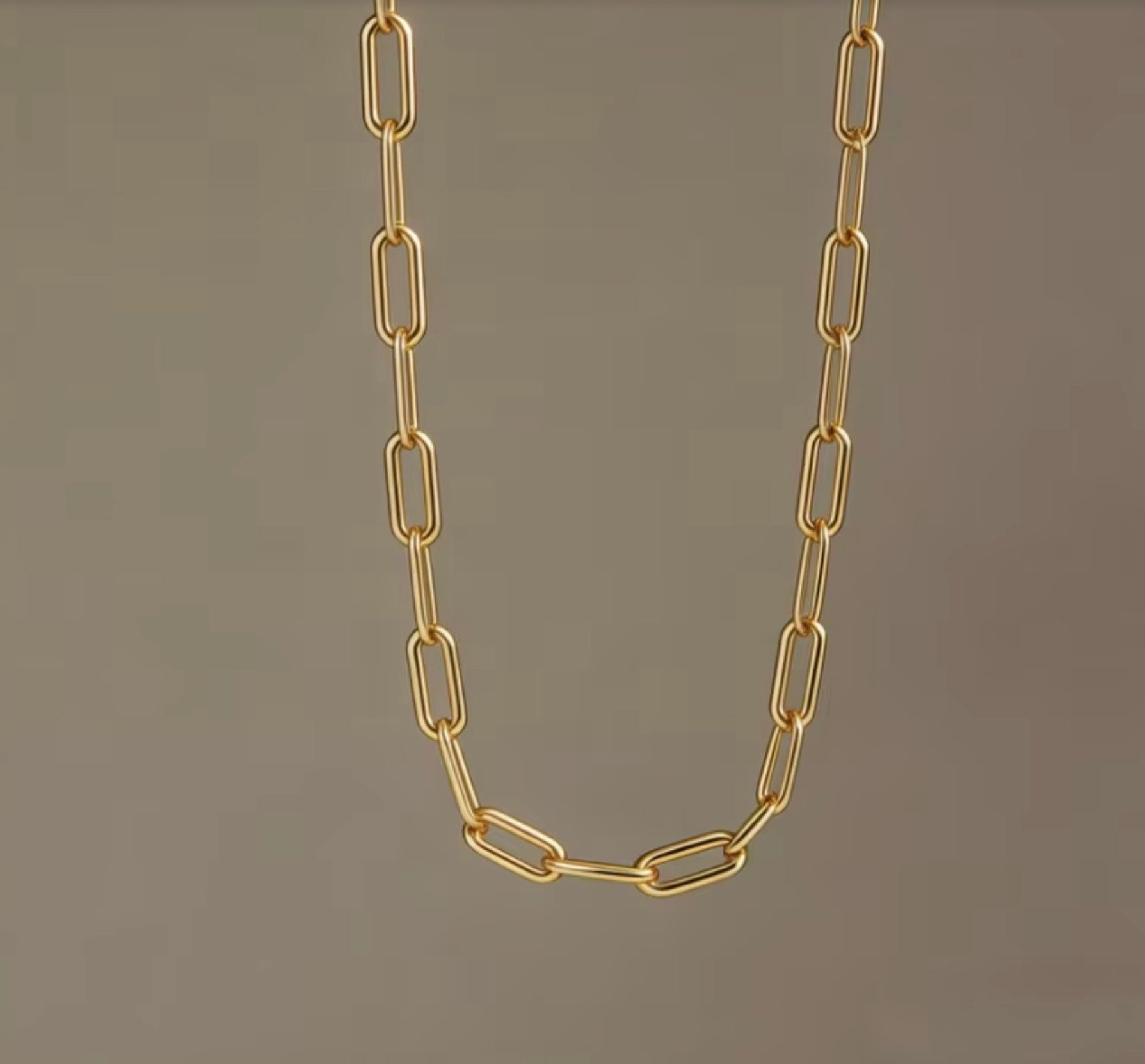 Minimalist Ins-Style Thin Golden-Tone Chain