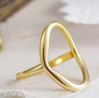 modern abstract open ring