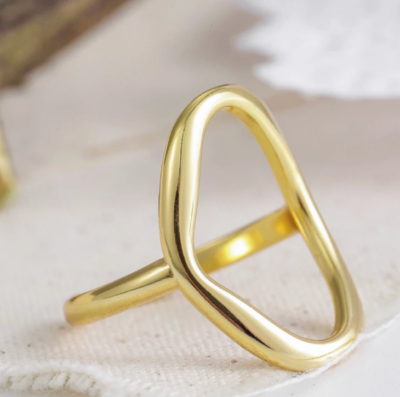 modern abstract open ring