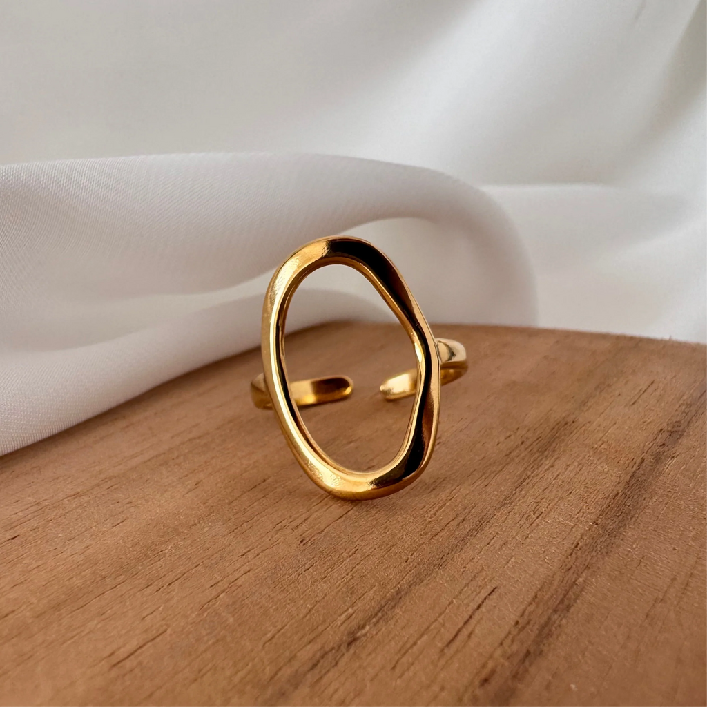 modern abstract open ring