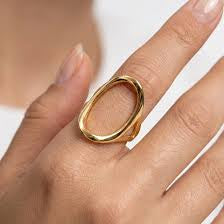 modern abstract open ring
