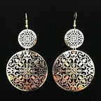 pair of dangling filigree earrings