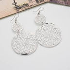 pair of dangling filigree earrings