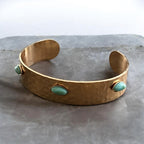 hammered gold-tone cuff bracelet
