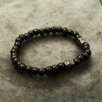 unisex beaded stretch bracelet