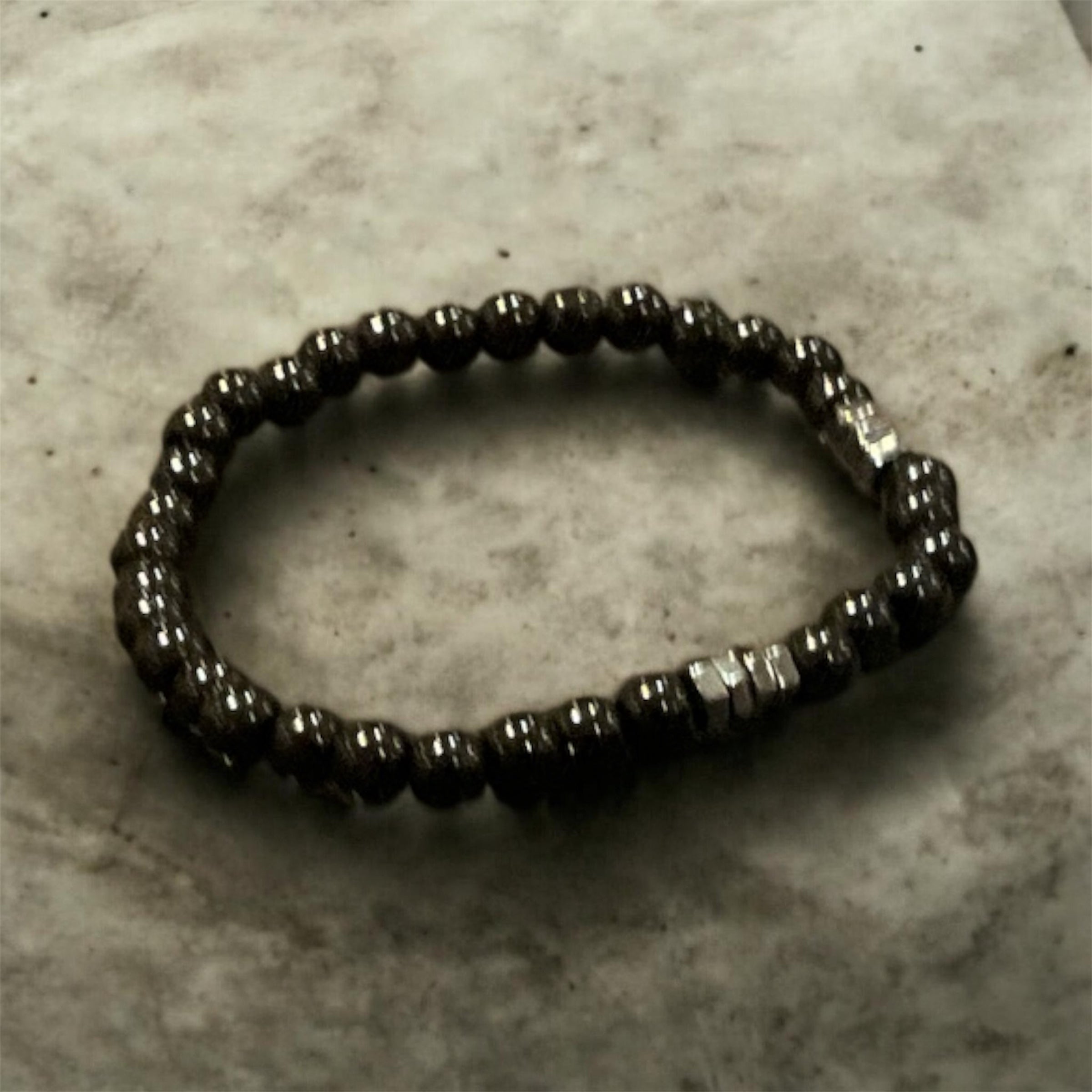 unisex beaded stretch bracelet